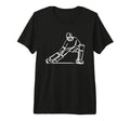 Field Hockey Goalkeeper Drawing Tri Blend T-Shirt - Graphic Print Unisex