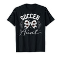 Soccer Aunt Coquette Soccer T-Shirt - Casual Everyday Wear for Adults