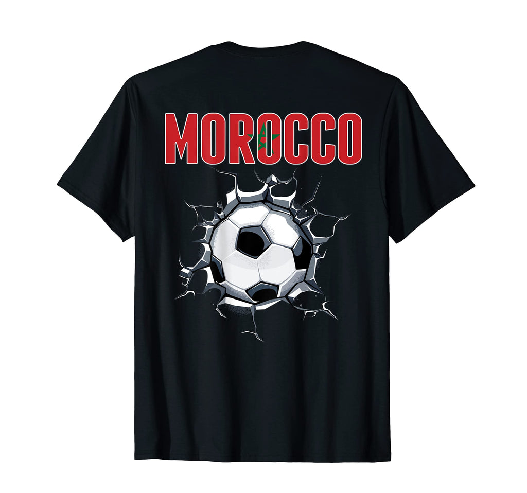 Morocco Soccer Fans Jersey Moroccan T-Shirt - Graphic Print Unisex