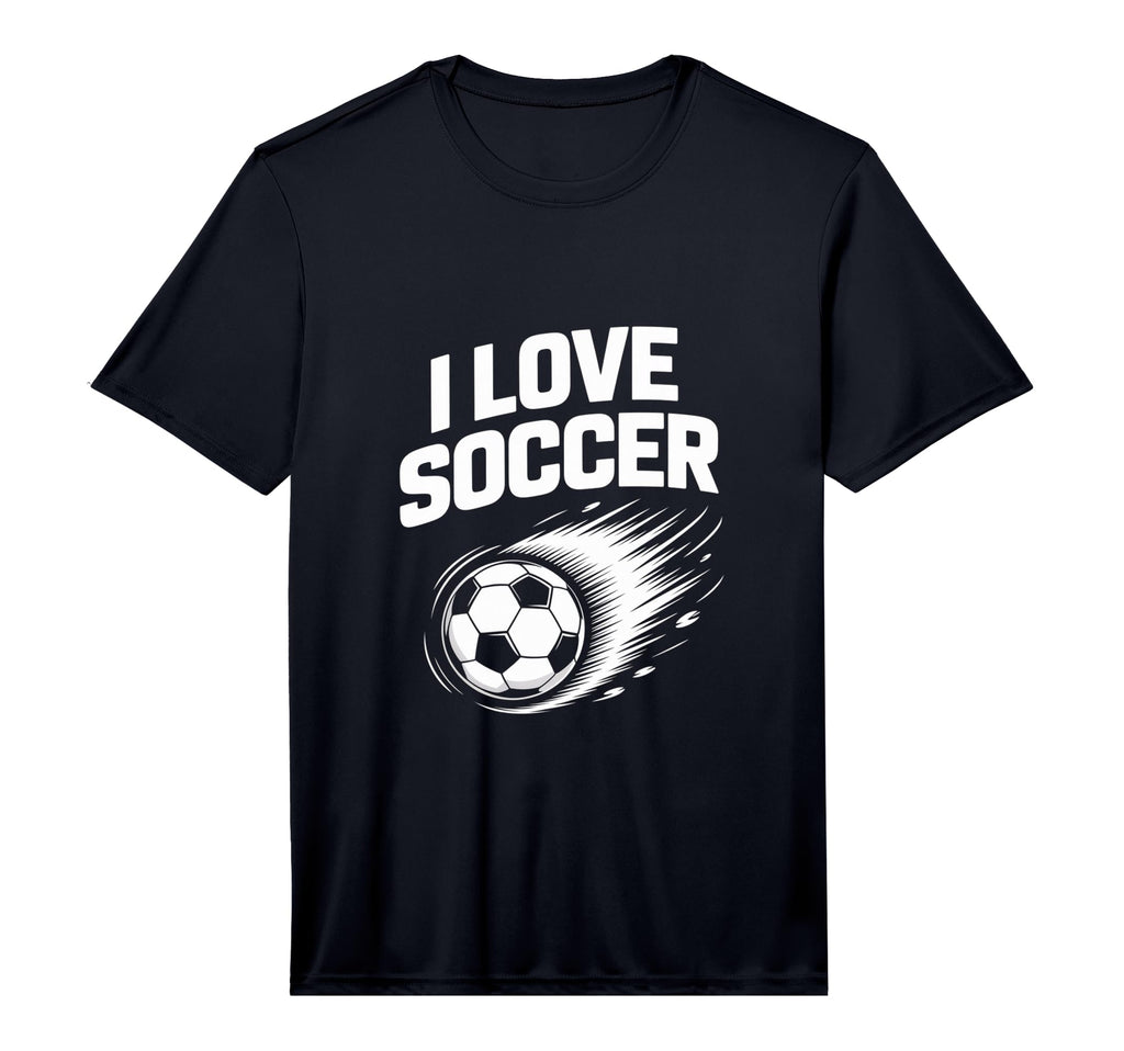 Mens I Love Soccer Enthusiast Sports T-Shirt - Streetwear Style Unisex