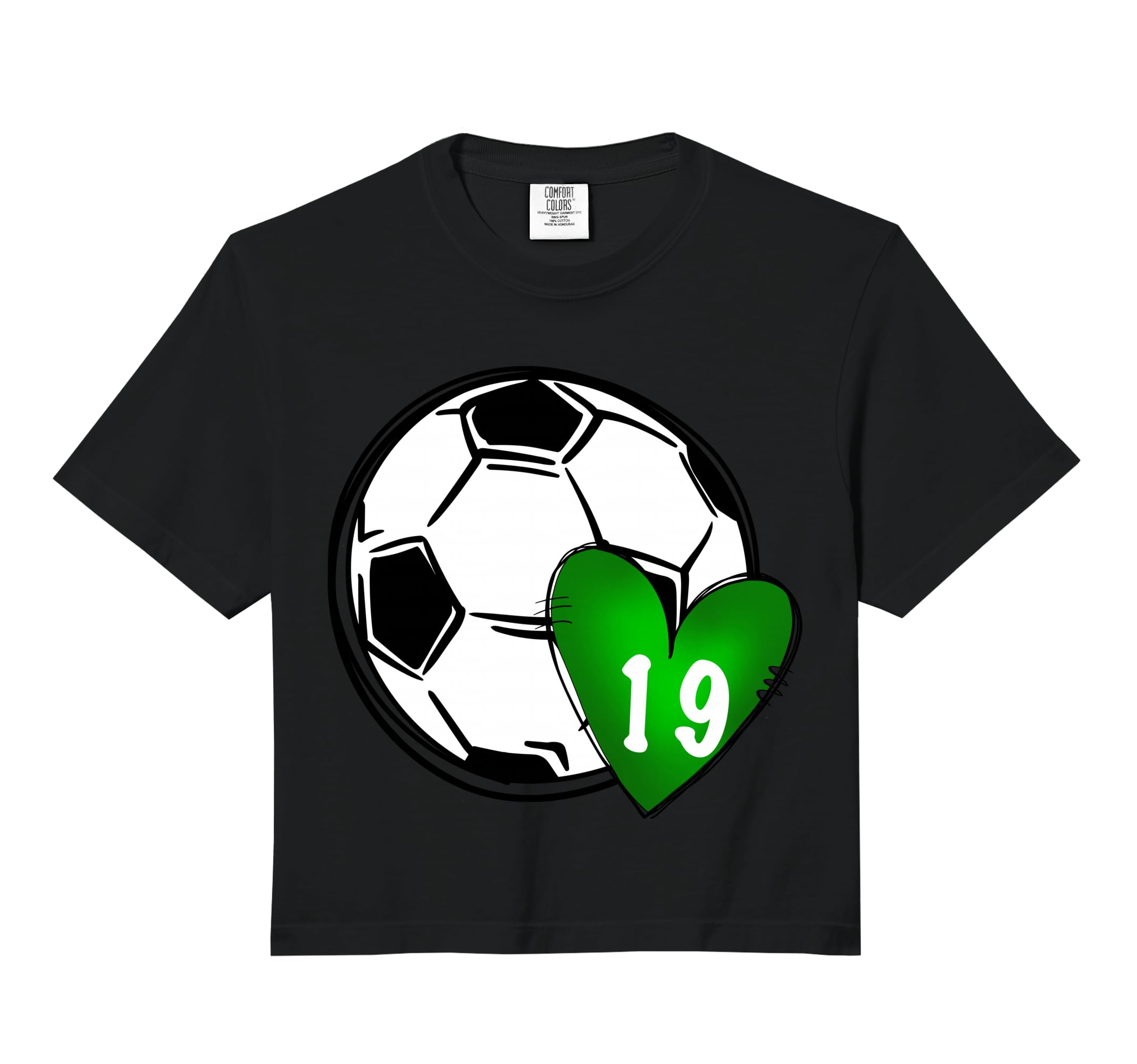 Personalised Football Heart Mum T-Shirt - Fun Novelty Design for Adults