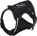 Amazon Basics No Pull Dog Harness, Adjustable Front Clip, Tactical Vest, Medium, Black