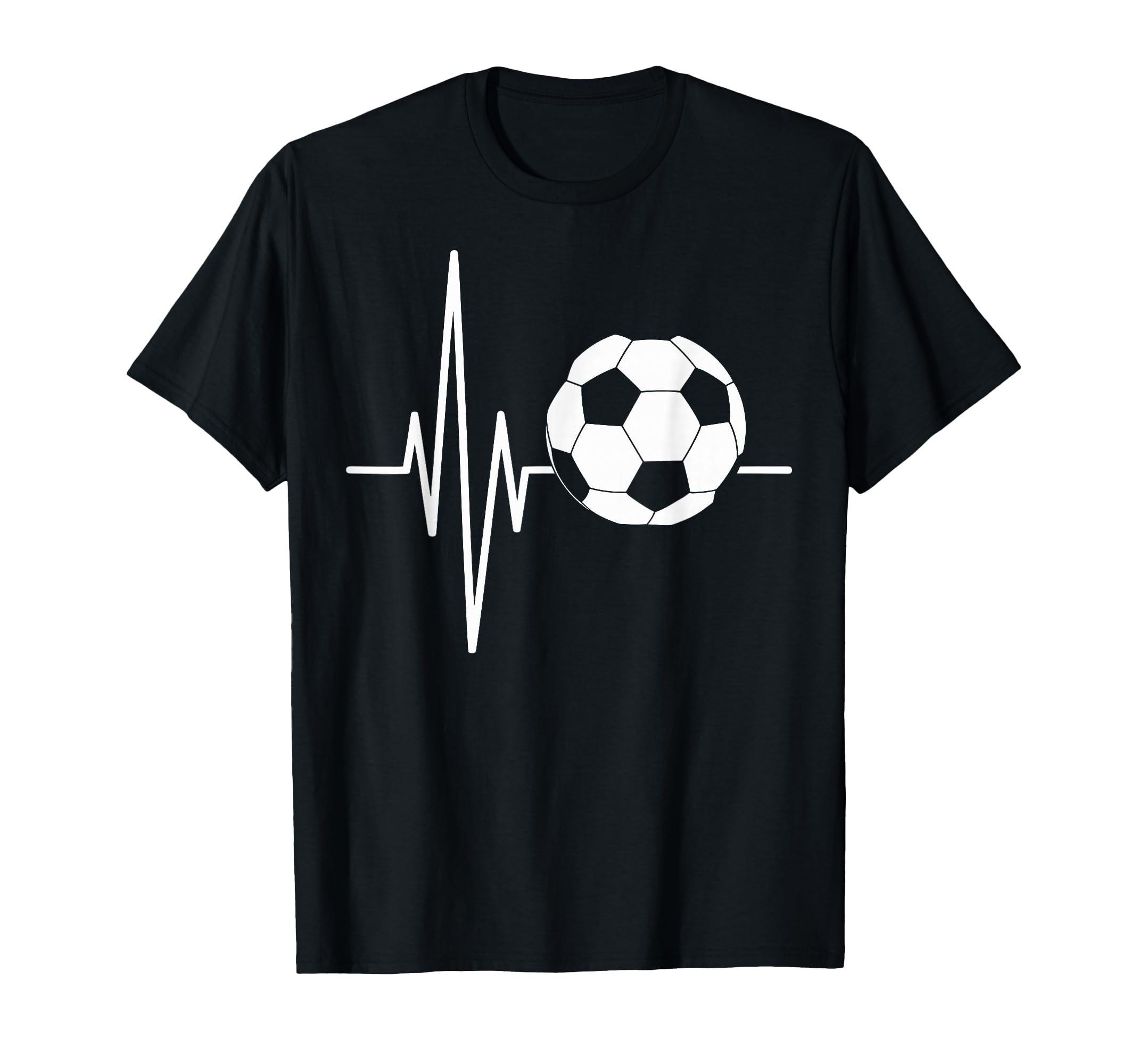 Heartbeat Soccer Player Ball Soccer T-Shirt - Streetwear Style Unisex