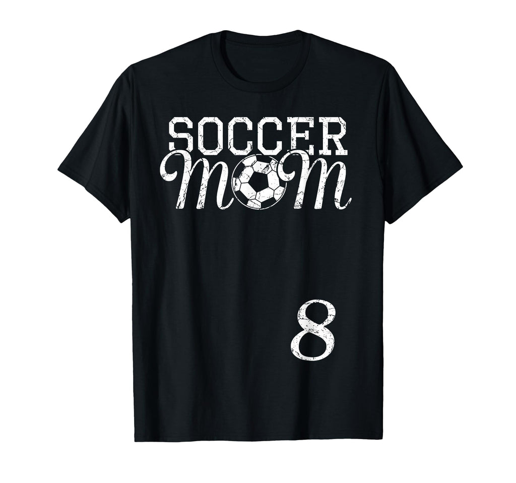 Soccer Mom Jersey Number 8 Favorite Player T-Shirt - Graphic Print Unisex