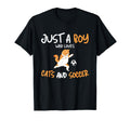 Just Who Loves Cats And Soccer Cat T-Shirt - Streetwear Style Men Women