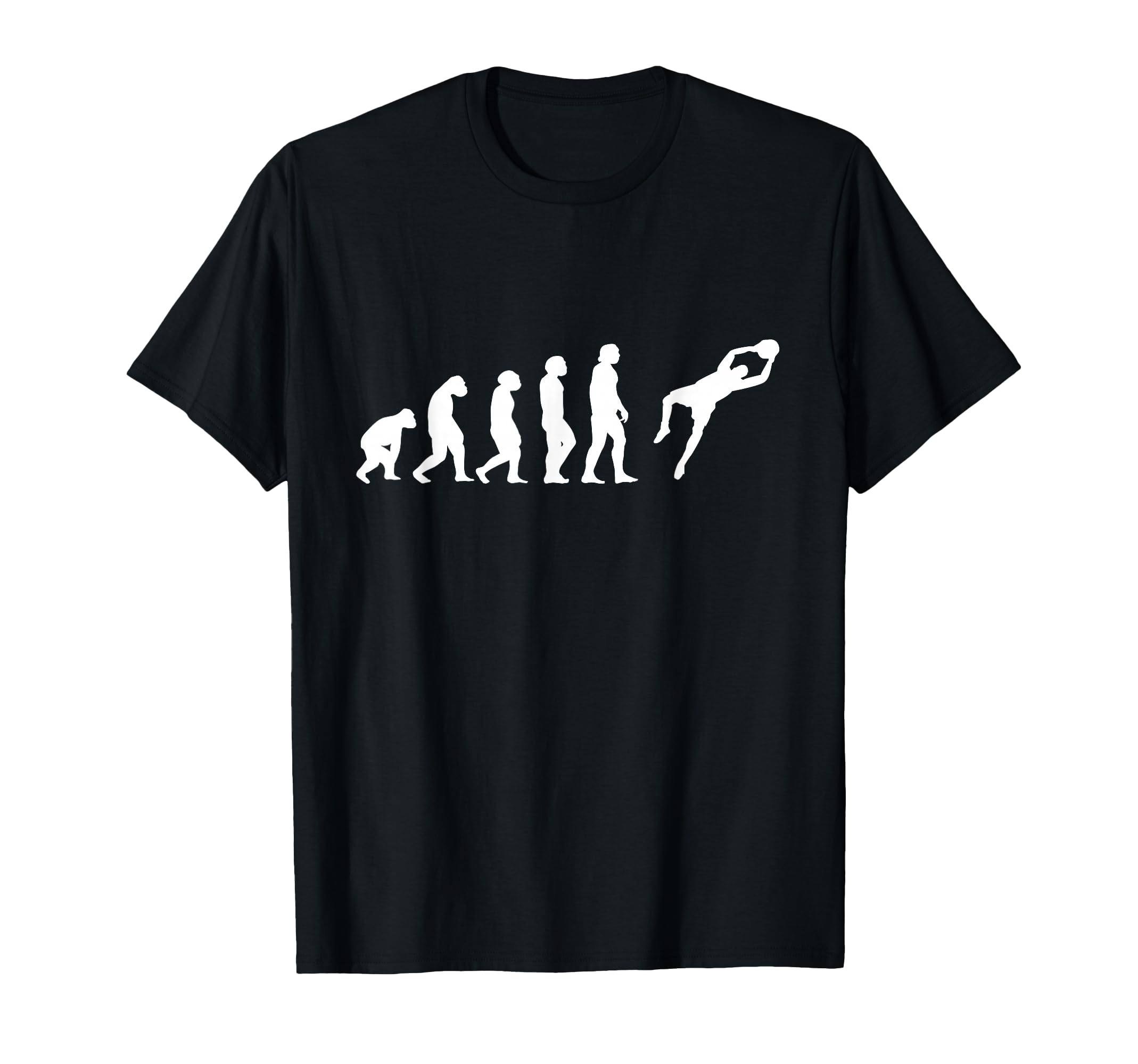 Soccer Goalie Evolution Goalkeeper T-Shirt - Minimalist Print Men Women