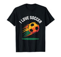 I Love Soccer Vibrant Ball T-Shirt - Graphic Print Men Women