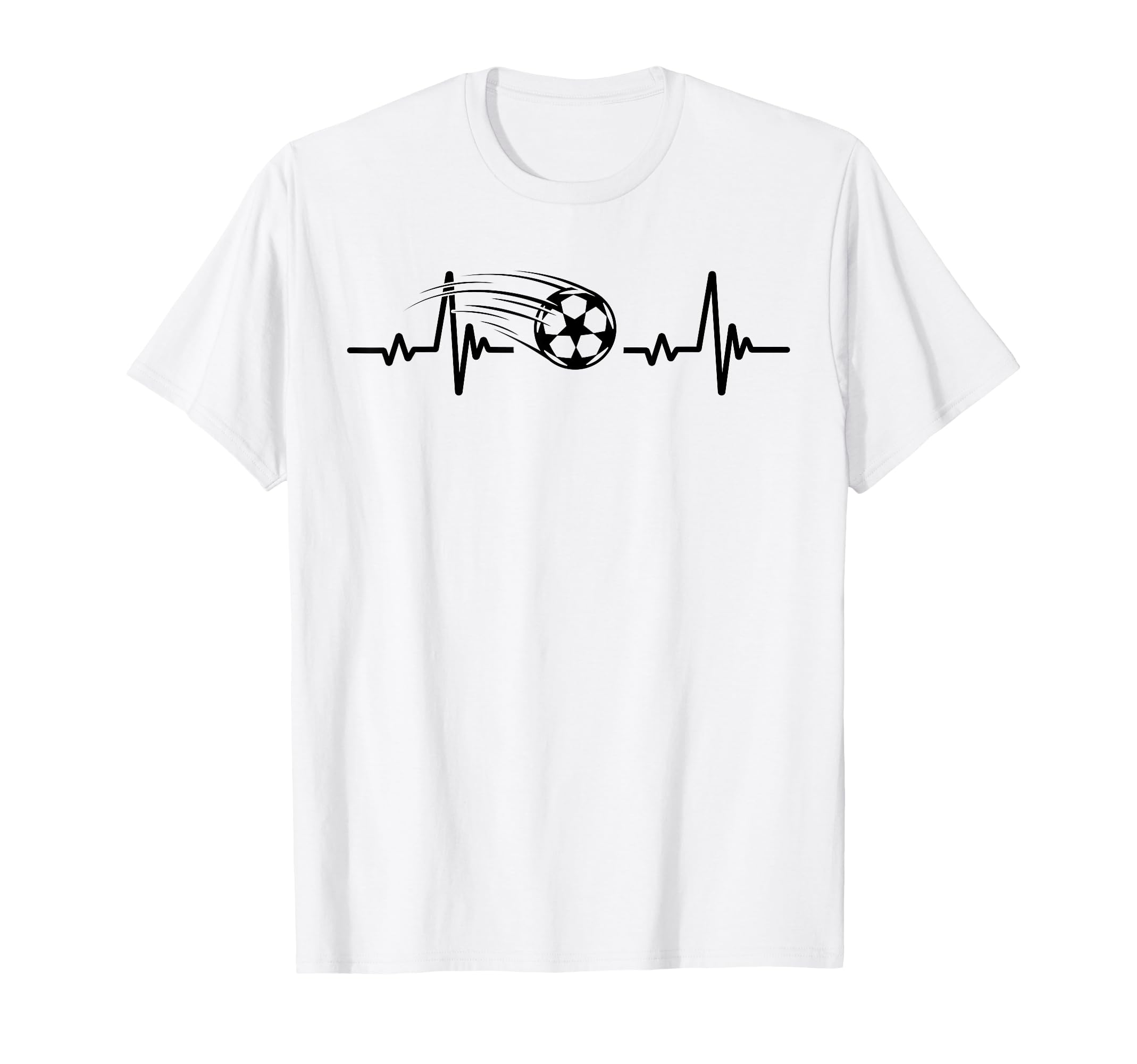Soccer Heartbeat Tees Soccer Ball T-Shirt - Unique Graphic Men Women