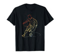 Soccer Player One Line Drawing T-Shirt - Fun Novelty Design for Adults