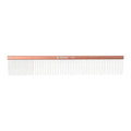 2-in-1 Megal Greyhound Comb for Dogs (Medium/Coarse), 69 Stainless Steel Pins Dog Comb, Aluminum 24.5cm Handle,Lightweight,Gently Remove Dogs’ Head/Body Fur, Professional Grooming Accessories