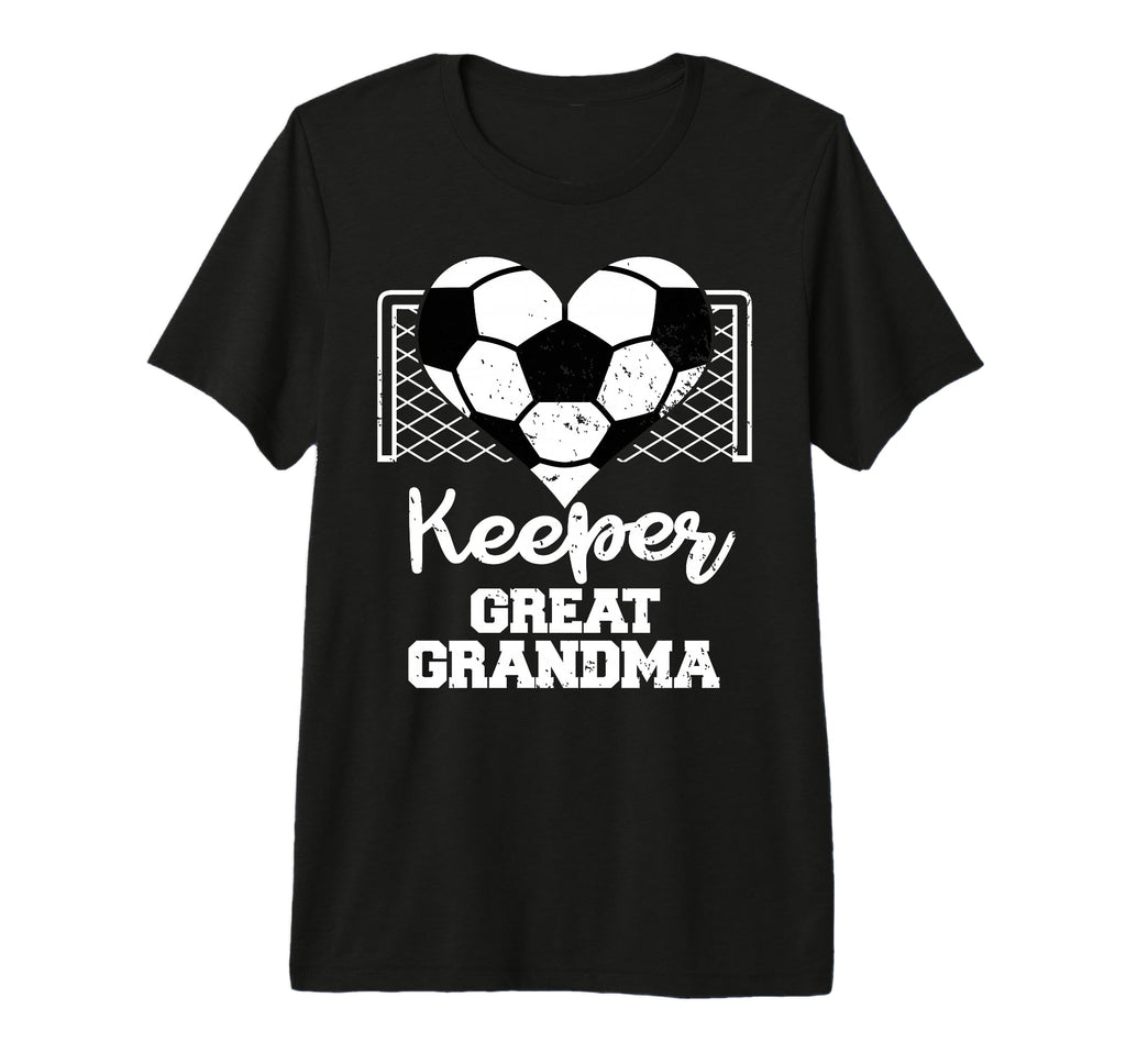 Keeper Great Grandma Funny Soccer T-Shirt - Minimalist Print Men Women