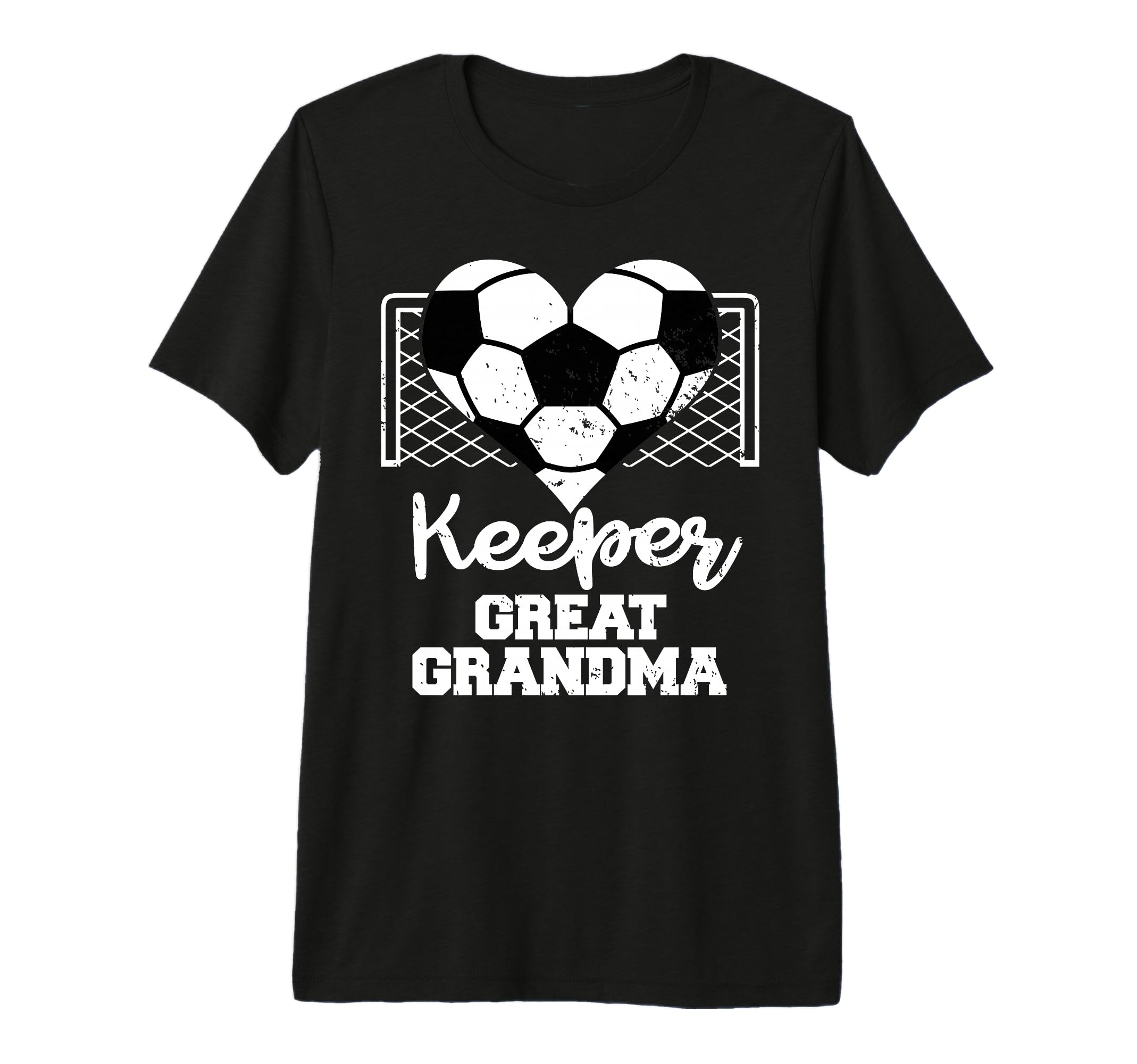 Keeper Great Grandma Funny Soccer T-Shirt - Minimalist Print Men Women