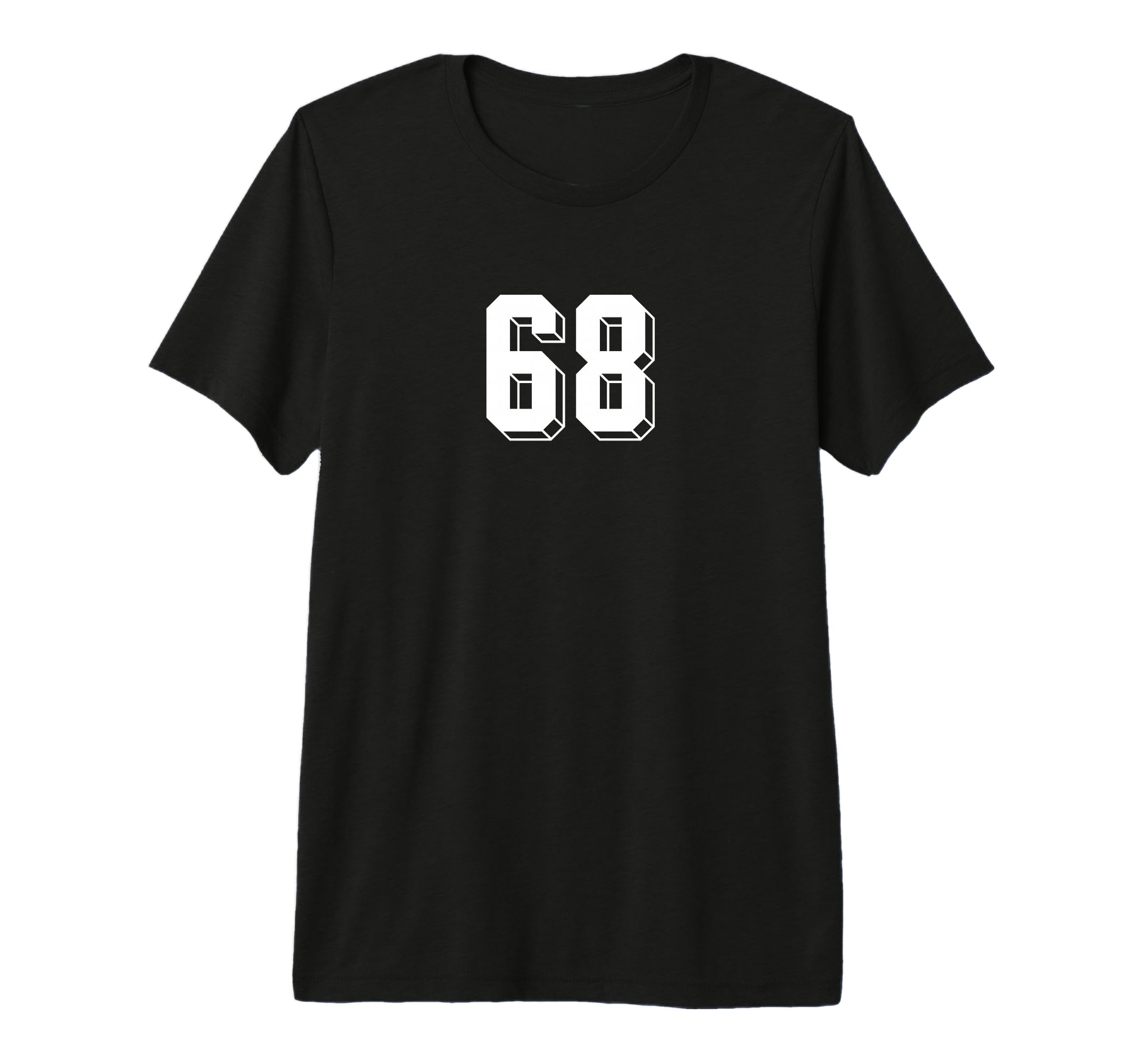 Number 68 80S 90S Soccer Team Jersey T-Shirt - Novelty Apparel for Adults