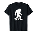 Bigfoot Playing Soccer Funny T-Shirt - Fun Novelty Design for Adults