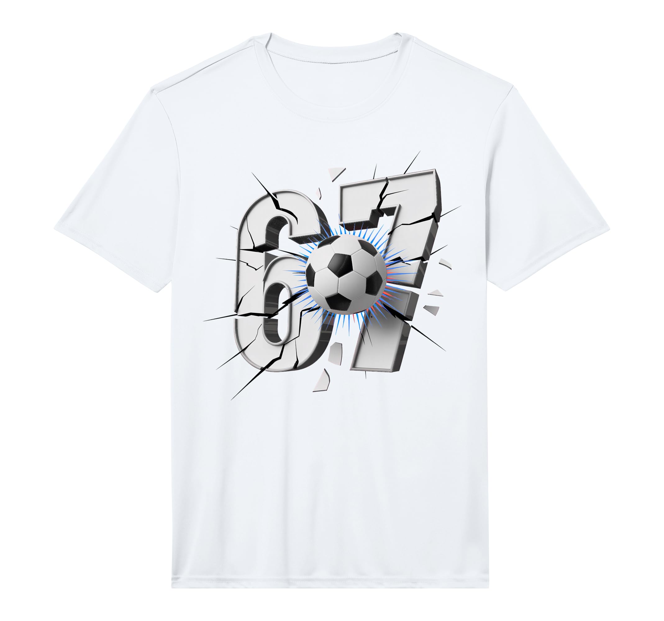 67 Soccer Six Seven 6 7 Performance T-Shirt - Graphic Print Unisex