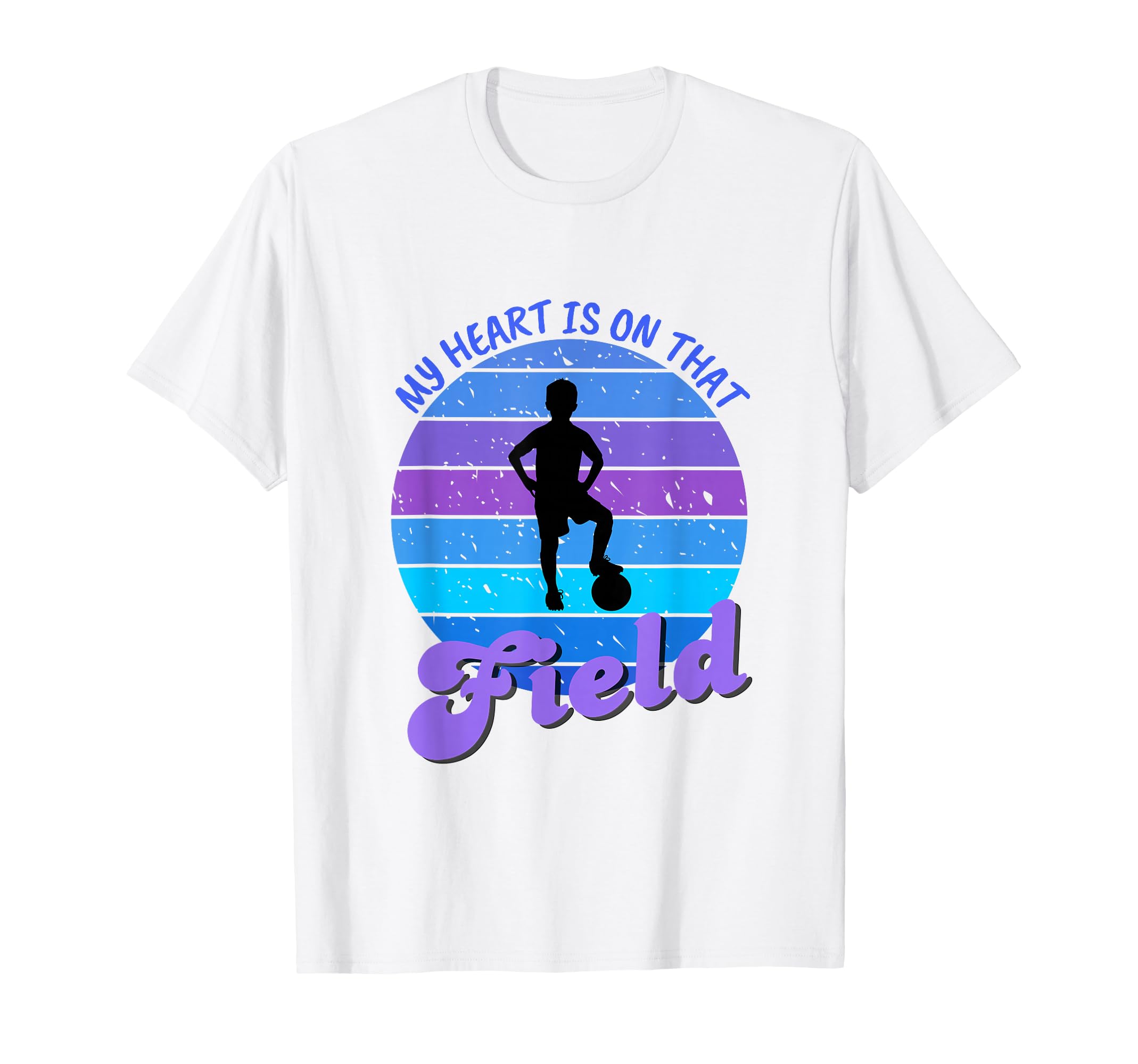 Soccer Mom My Heart Is That Field T-Shirt - Minimalist Print Men Women