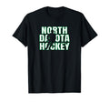 Team North Dakota Ice Hockey Player T-Shirt - Minimalist Print for Adults