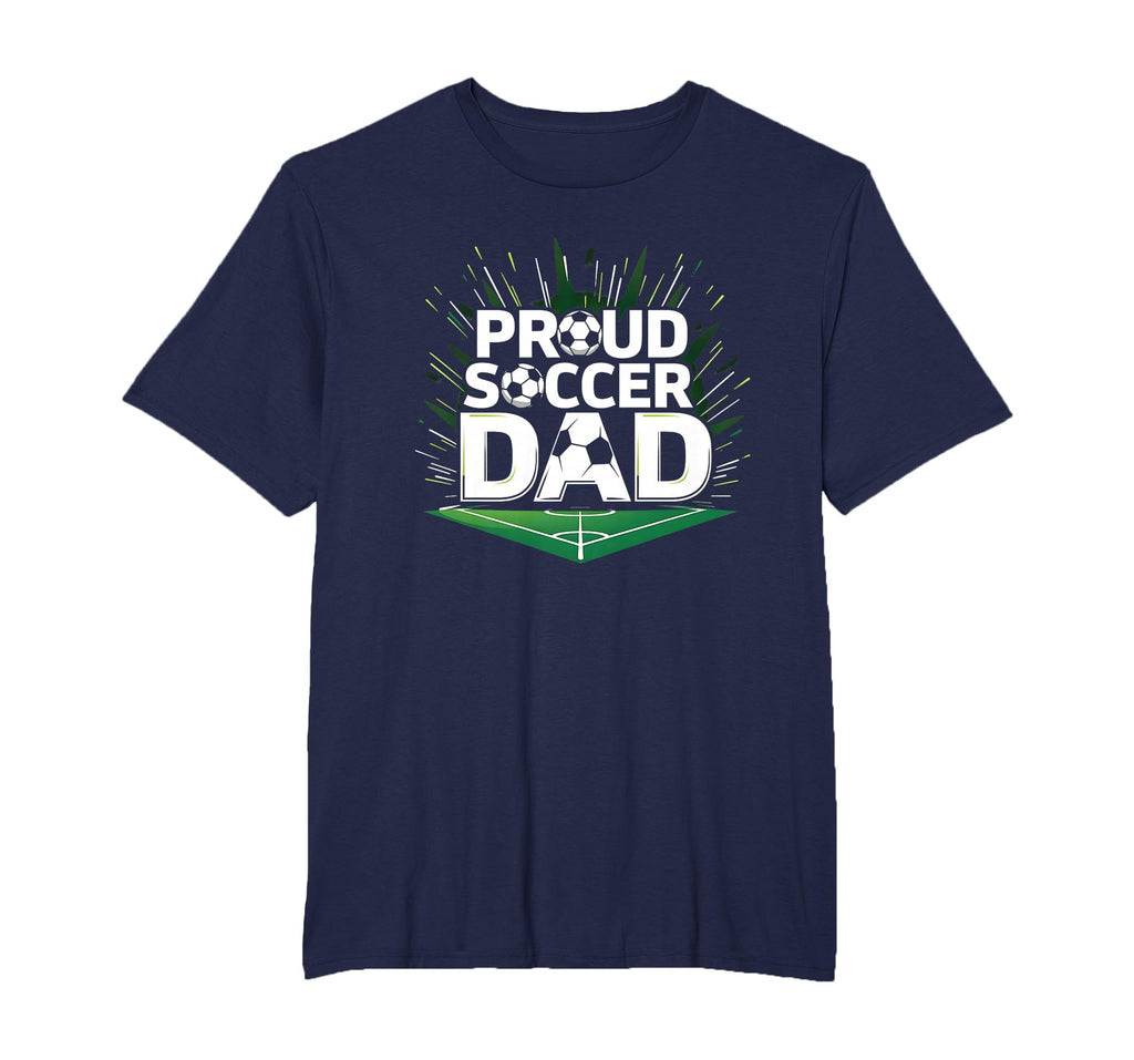 Proud Soccer Dad Cheering Sideline T-Shirt - Custom Art Print Unisex