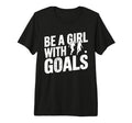Be Goals Soccer Player Soccer Tri Blend T-Shirt - Minimalist Print Unisex