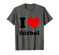 I Love Heart F Tbol Futbol Soccer T-Shirt - Graphic Print for Adults