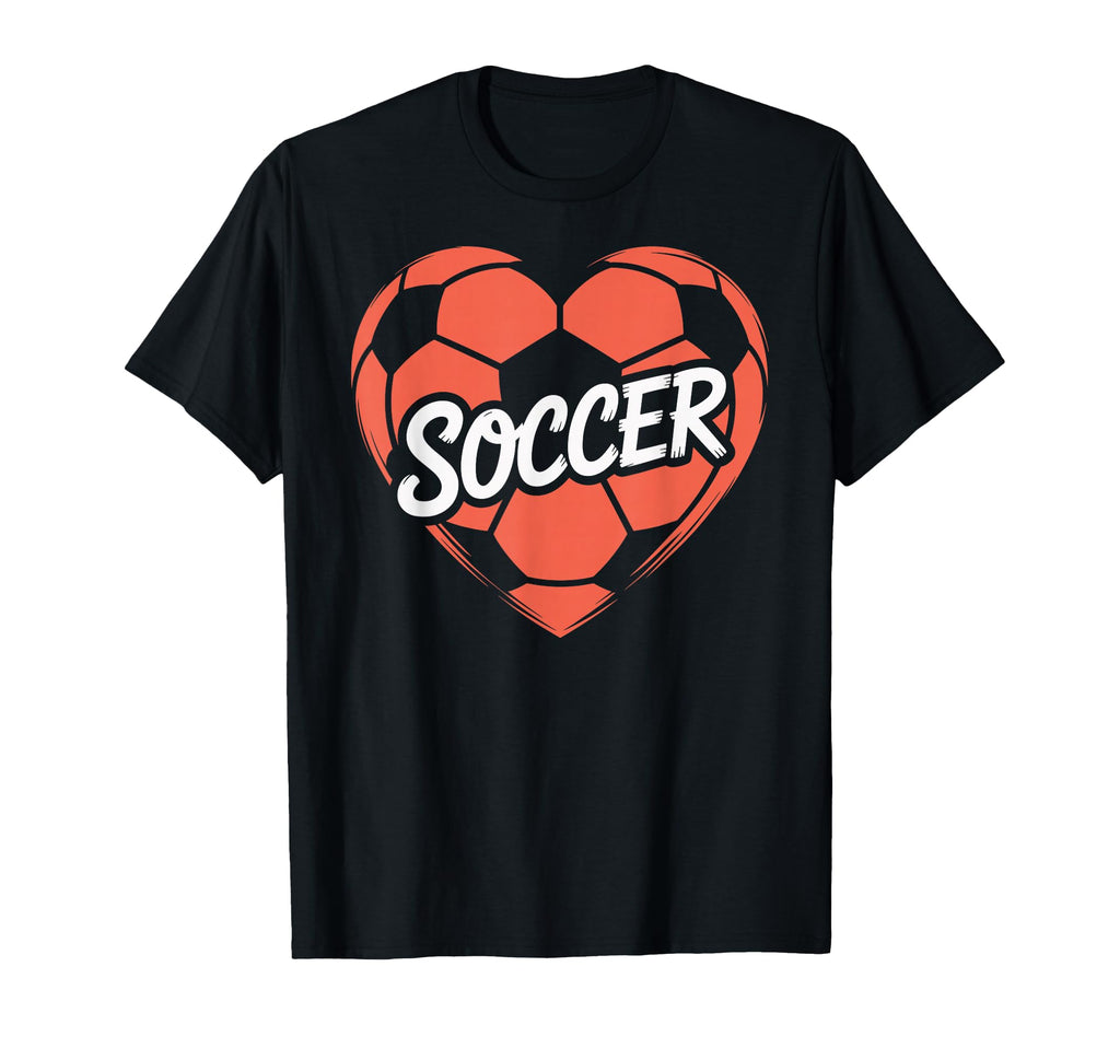 Soccer Heart T-Shirt - Fun Novelty Design Unisex