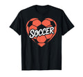 Soccer Heart T-Shirt - Fun Novelty Design Unisex