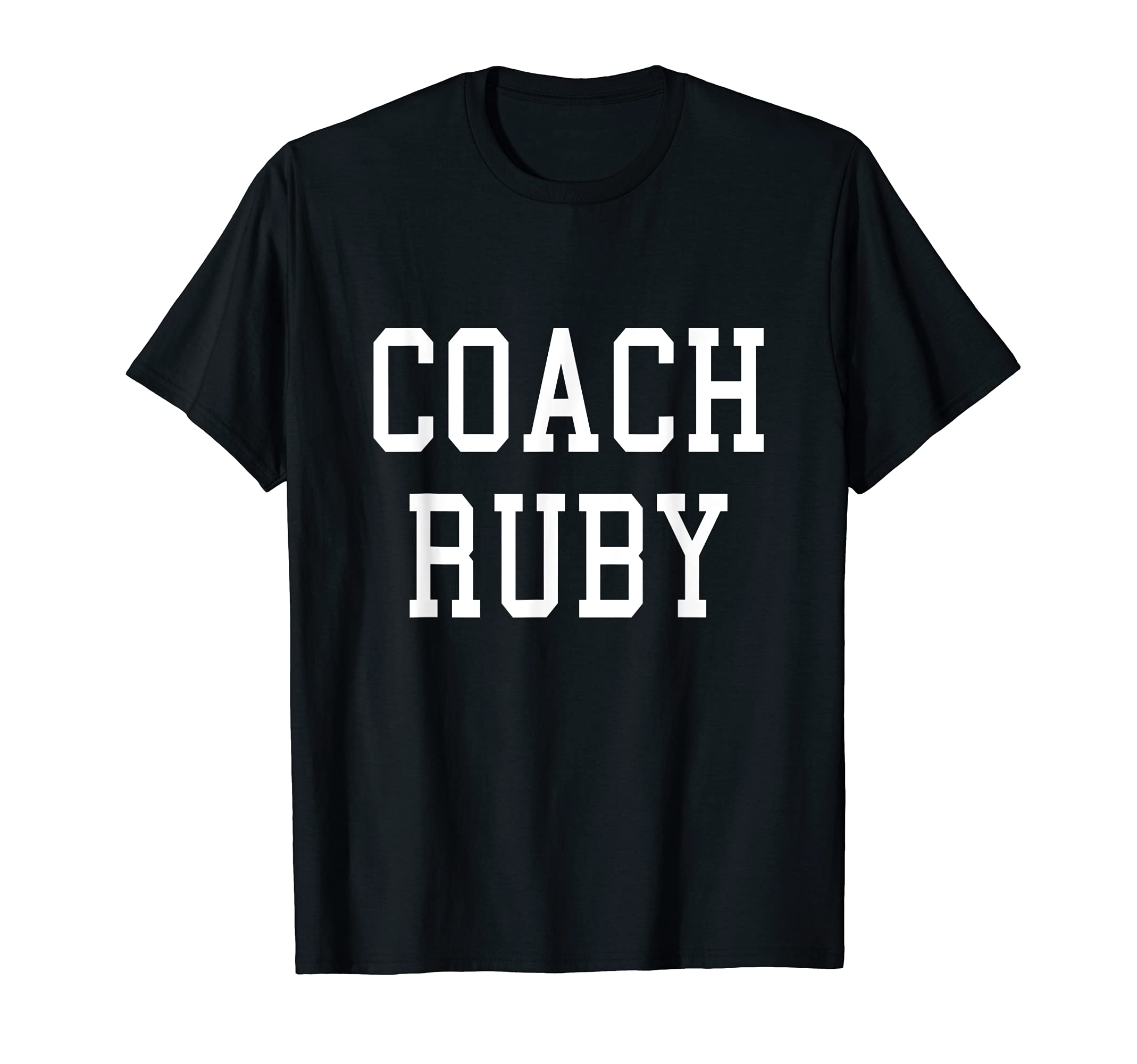 Coach Ruby Custom Football Soccer T-Shirt - Minimalist Print Unisex