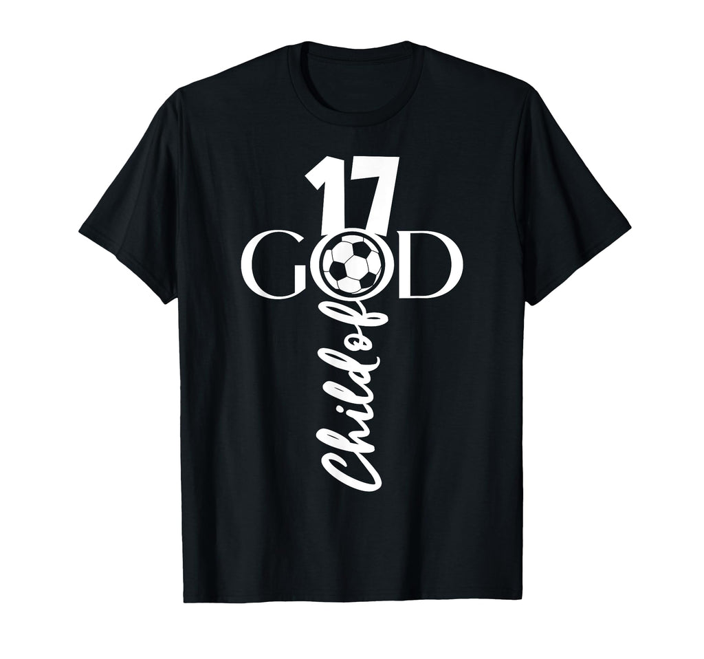 Jesus Christ 17 Years Child God Soccer T-Shirt - Graphic Print Men Women