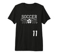 Number 11 Soccer Mom Mothers Day T-Shirt - Fun Novelty Design for Adults
