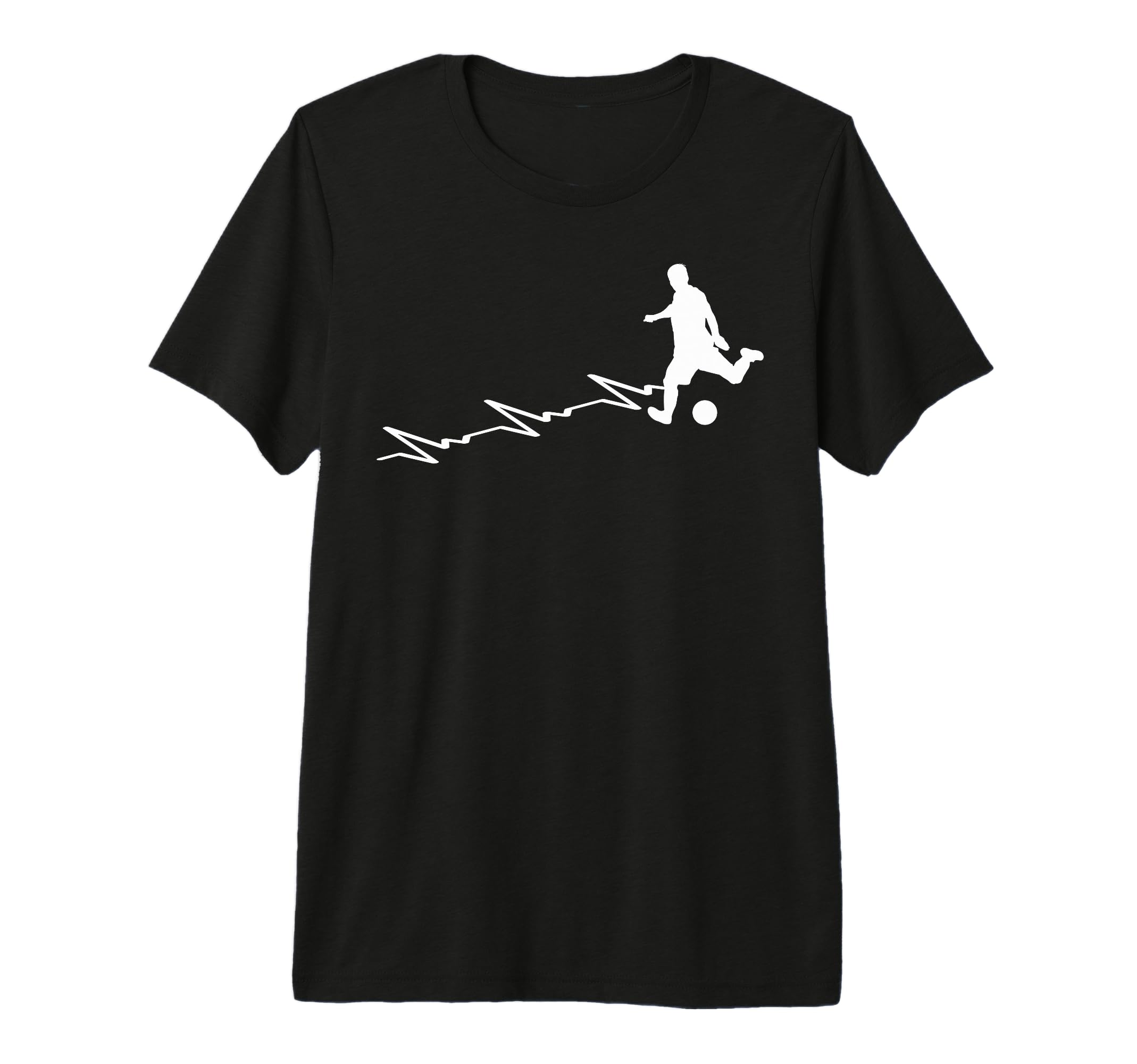Soccer Heartbeat Funny Soccer Lover T-Shirt - Novelty Apparel Men Women