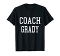 Coach Grady Custom Football Soccer T-Shirt - Unique Graphic Unisex