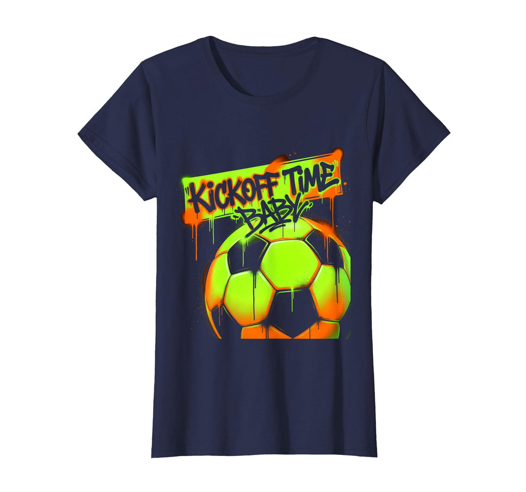 Kickoff Time Soccer Ball T-Shirt - Graphic Print Men Women