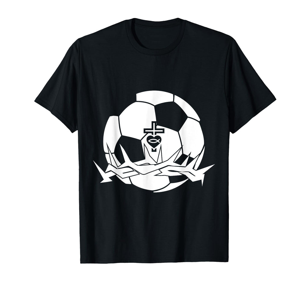 Religious Jesus Soccer Christ God Soccer T-Shirt - Aesthetic Graphic Unisex