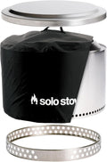 Solo Stove Yukon Amazon Exclusive Bundle | Smokeless Fire Pit with Stand, Lid & Shelter | Wood Burning Stainless Steel Campfire Pit with Ash Pan | Ideal for 6+ People | 27in Dia, 19in H, 59lbs