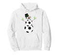 Soccer Balls Snowman Winter Sports Team Hoodie - Streetwear Style Unisex