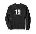 Number 19 80S 90S Soccer Team Sweatshirt - Casual Everyday Wear for Adults