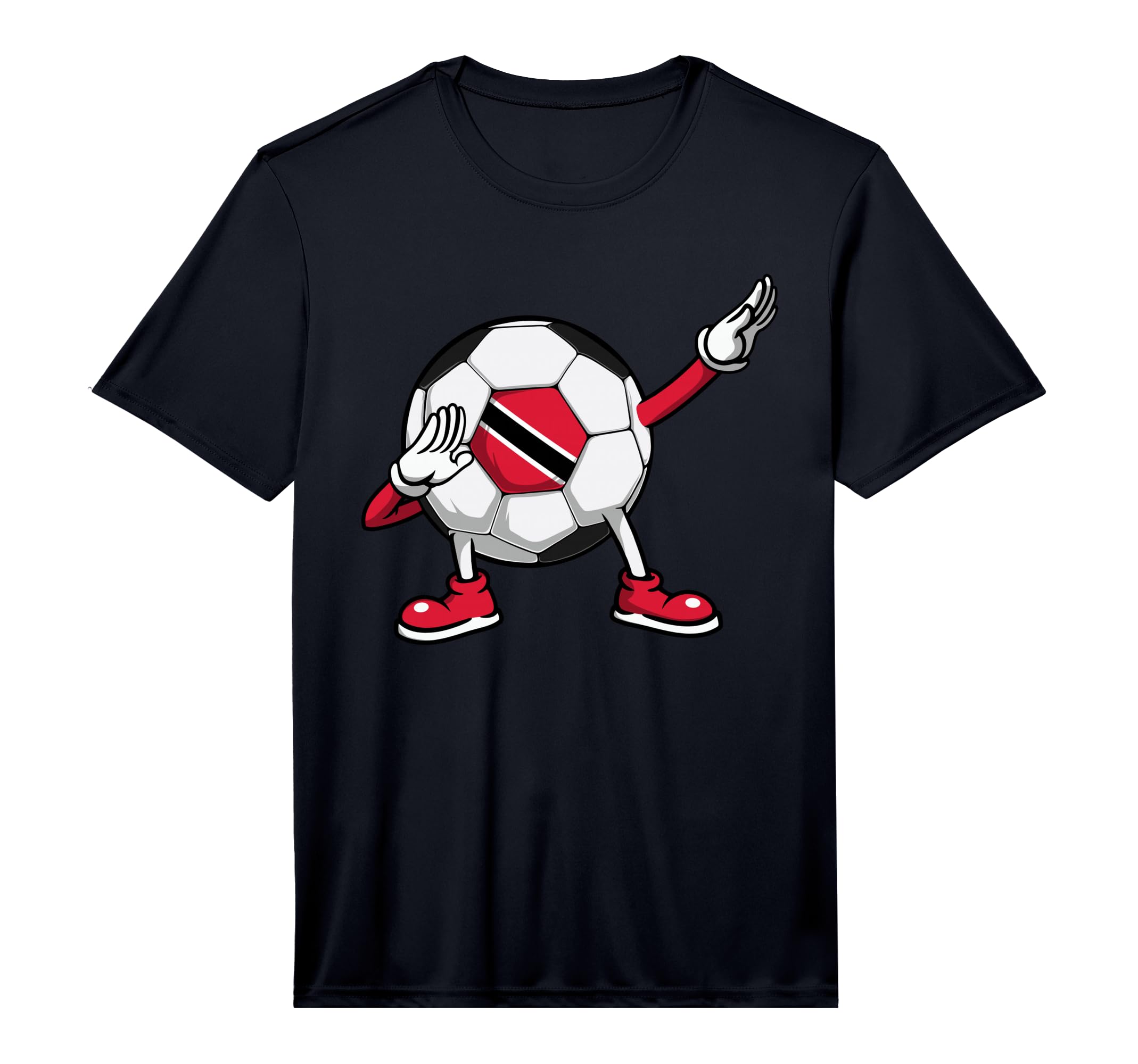 Dabbing Soccer Trinidad And Tobago T-Shirt - Minimalist Print for Adults