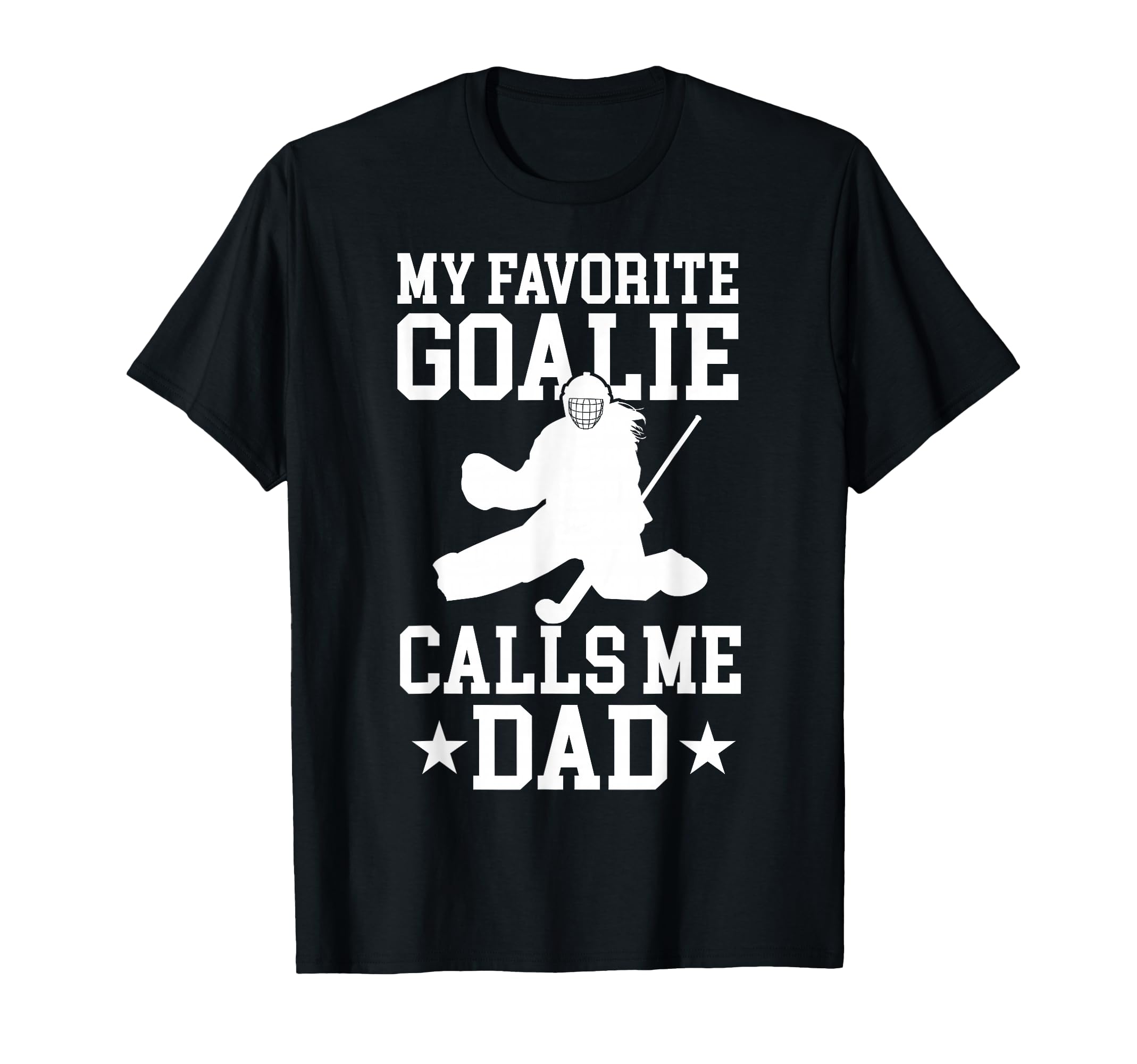Proud Field Hockey Goalie Dad Field T-Shirt - Novelty Apparel for Adults