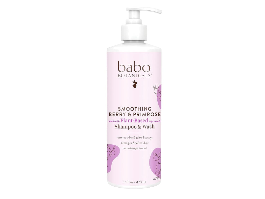 Babo Botanicals Berry & Primrose Oil Smoothing Shampoo, 16 fl oz
