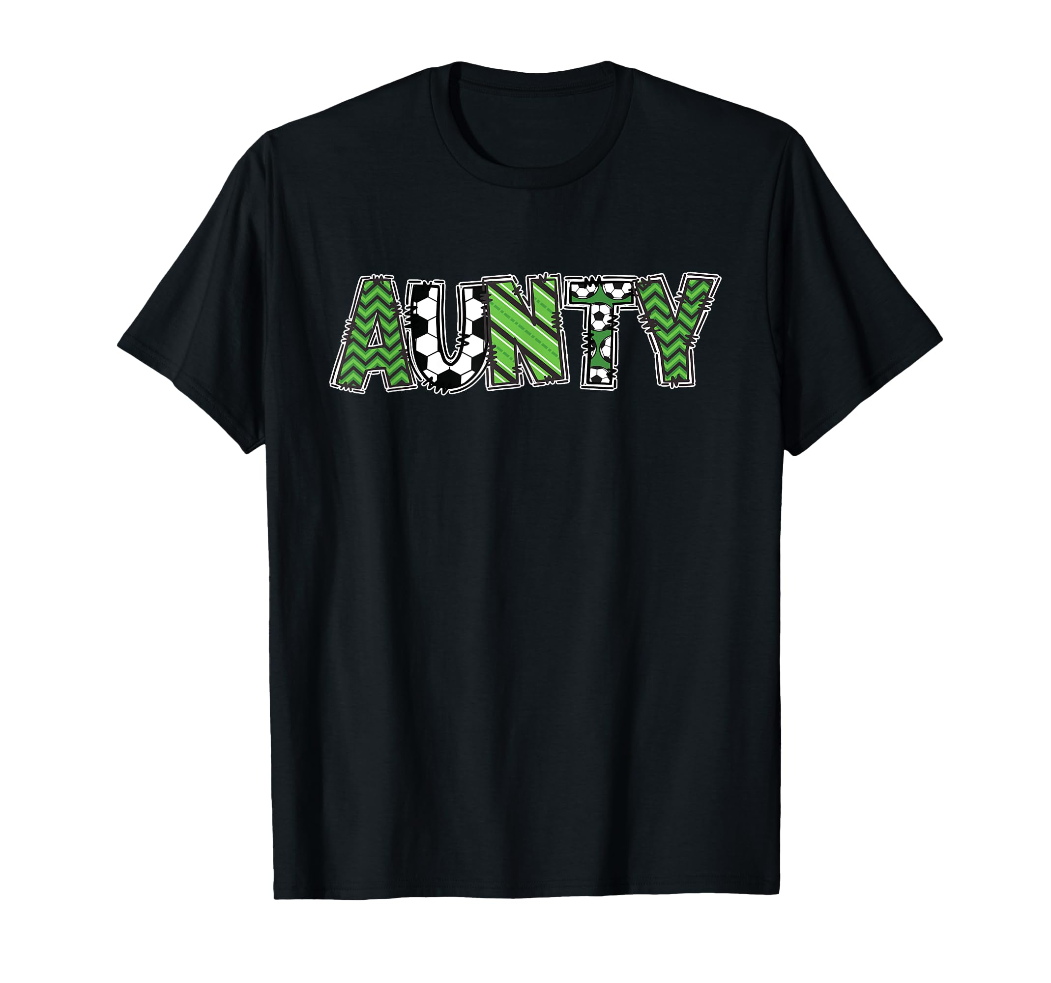 Soccer Aunt Aunty Birthday Party T-Shirt - Aesthetic Graphic Unisex