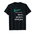 Soccer Goal Celebration Love T-Shirt - Casual Everyday Wear for Adults