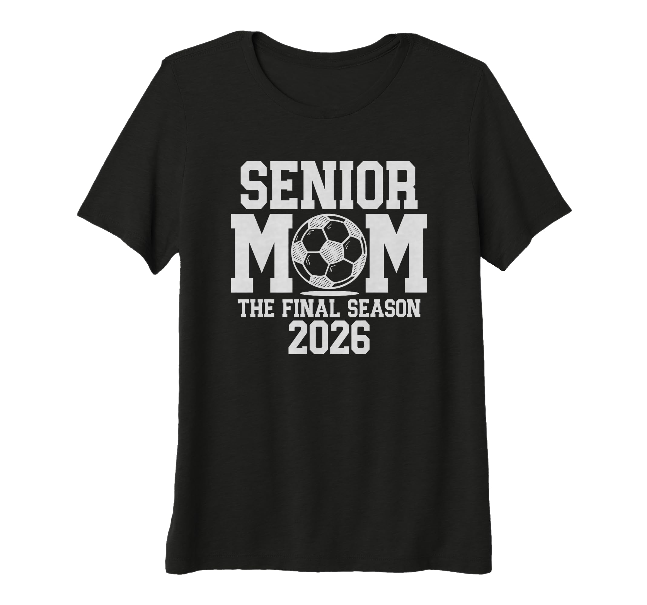 Womens Senior Soccer Mom Class T-Shirt - Casual Everyday Wear Men Women