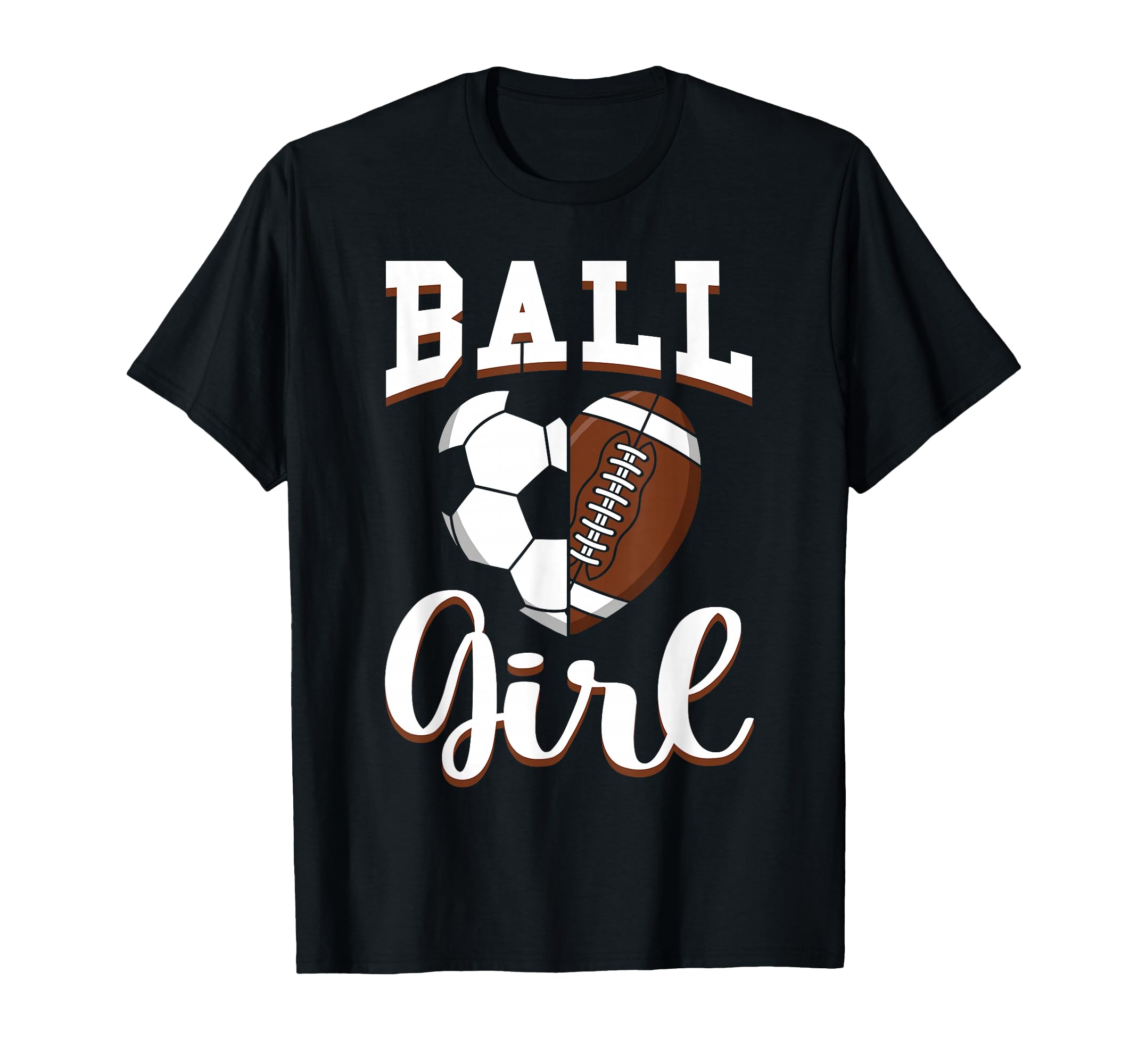 Ball Soccer Football Lovers Gifts Heart T-Shirt - Graphic Print Men Women