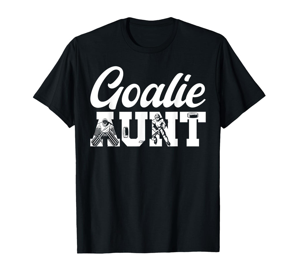 Ice Hockey Goalie Aunt Ice Hockey T-Shirt - Custom Art Print Unisex
