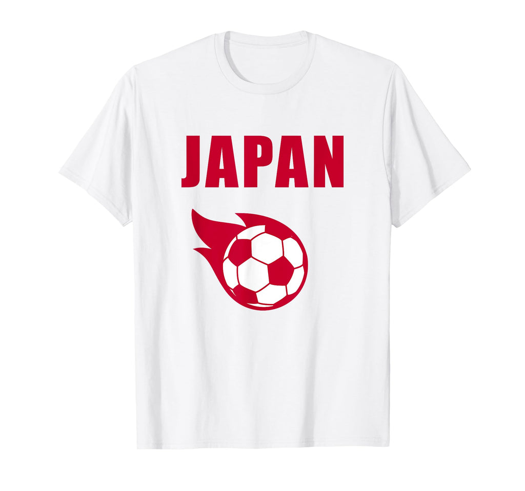 Japan Soccer Football Japanese Flag T-Shirt - Fun Novelty Design Men Women