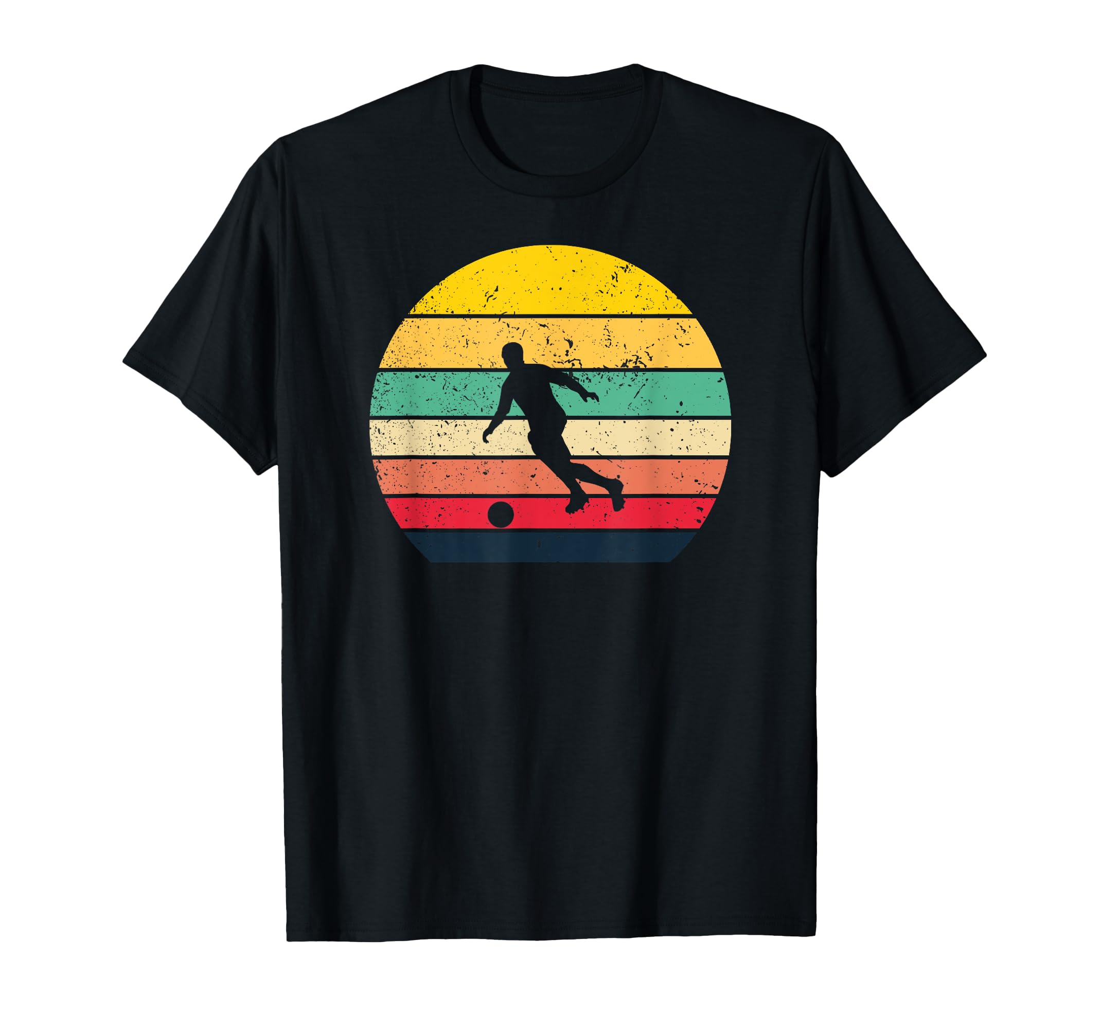 Sunset Football Soccer T-Shirt - Novelty Apparel Men Women