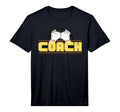 Mens Soccer Coach Performance T-Shirt - Graphic Print Unisex