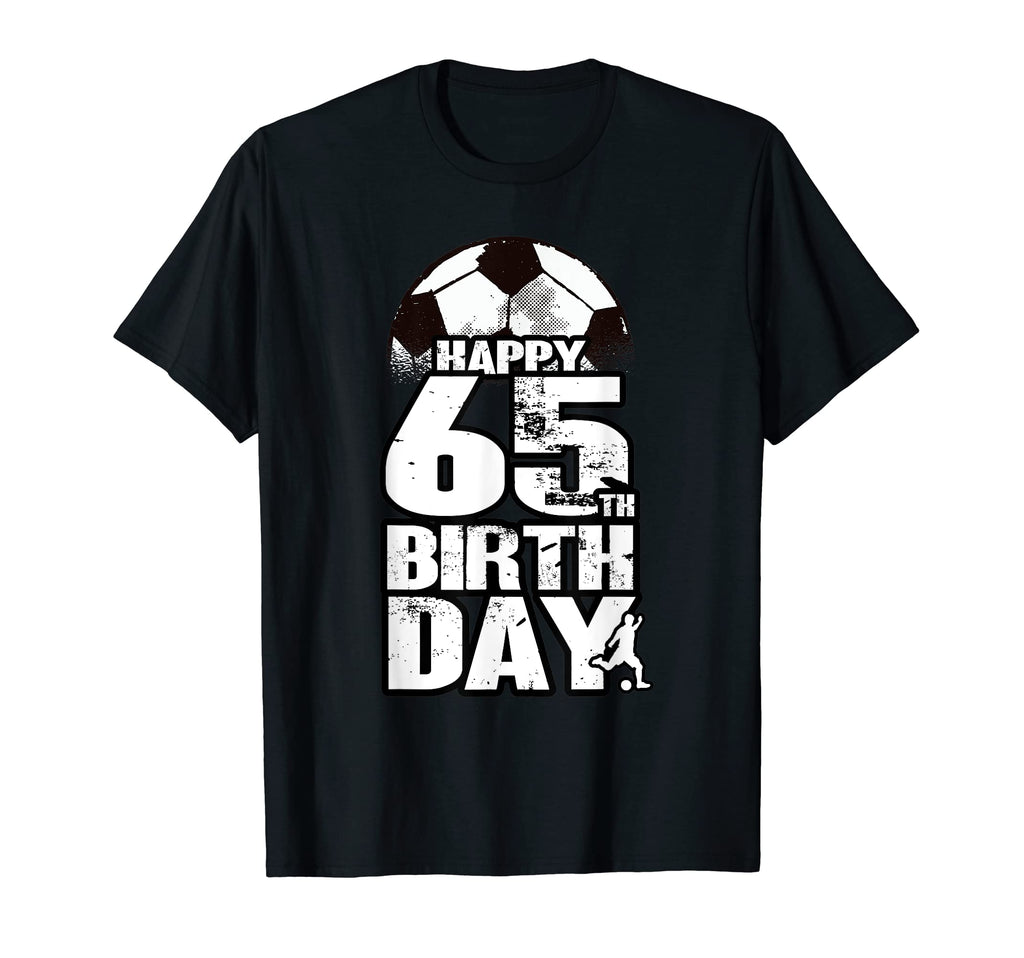 65 Years Old Soccer 65Th Birthday T-Shirt - Custom Art Print for Adults