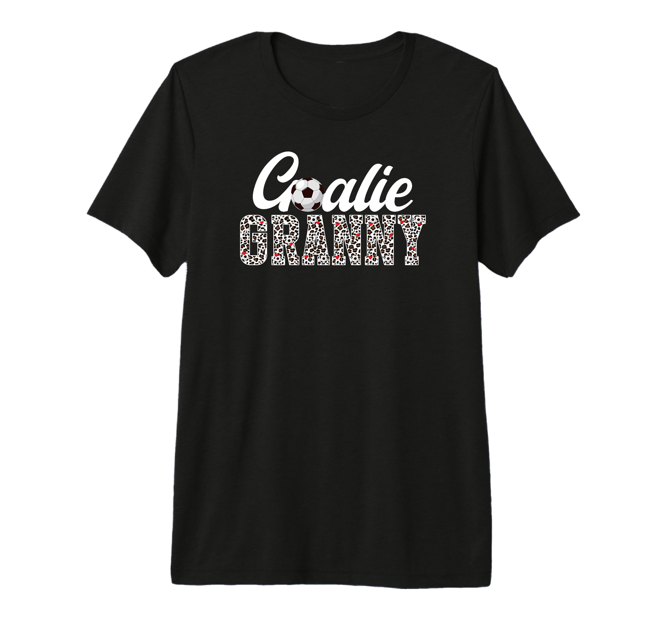 Soccer Goalie Granny Leopard Soccer T-Shirt - Novelty Apparel Men Women