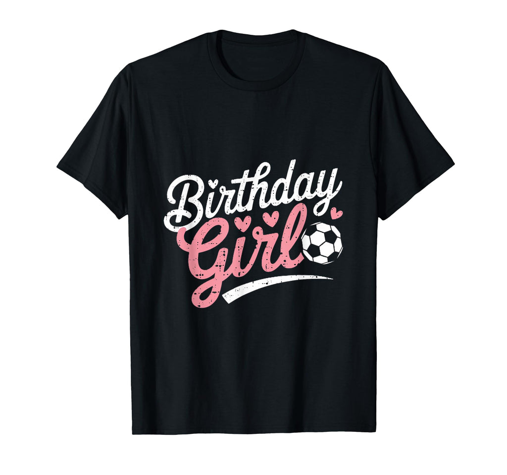 Birthday Soccer Hearts Fun T-Shirt - Casual Everyday Wear Unisex